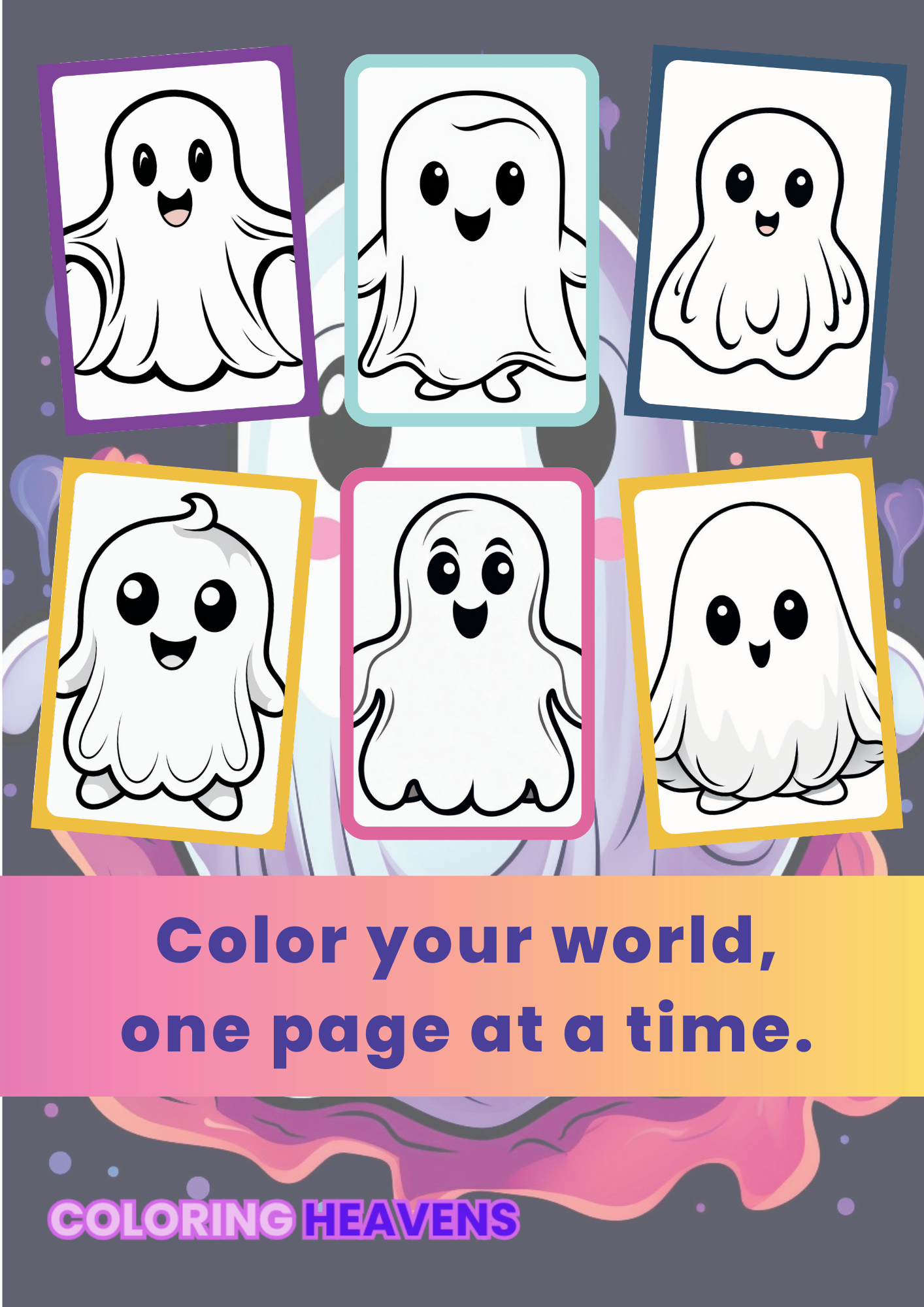 Cute Spooky Ghosts 1