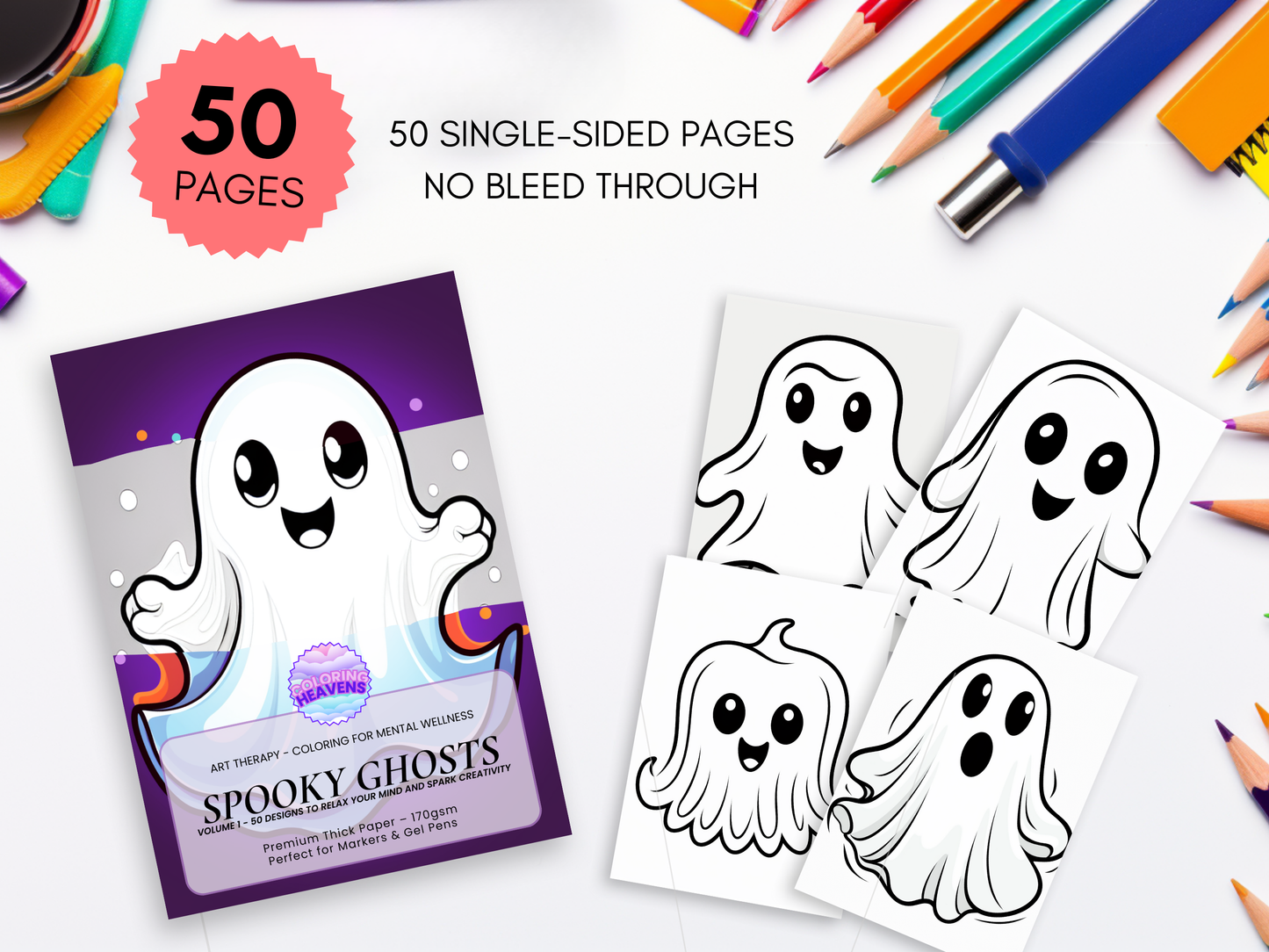 Cute Spooky Ghosts 1