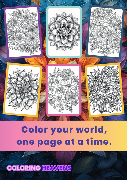 Mandala de fleurs 3