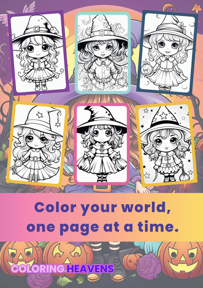 Cute Halloween Witches 1