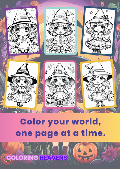 Cute Halloween Witches 5