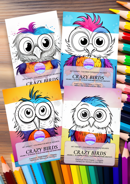 Crazy Cute Birds Set (4 Books)
