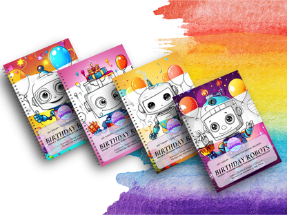 Coffret Robots d'Anniversaire (4 Livres)
